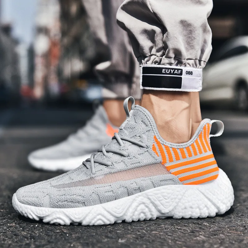 

Plus Size 39-46 Man Lightweight Breathable and Comfortable Casual Men's Shoes Zapatos De Hombre Walking Sneakers