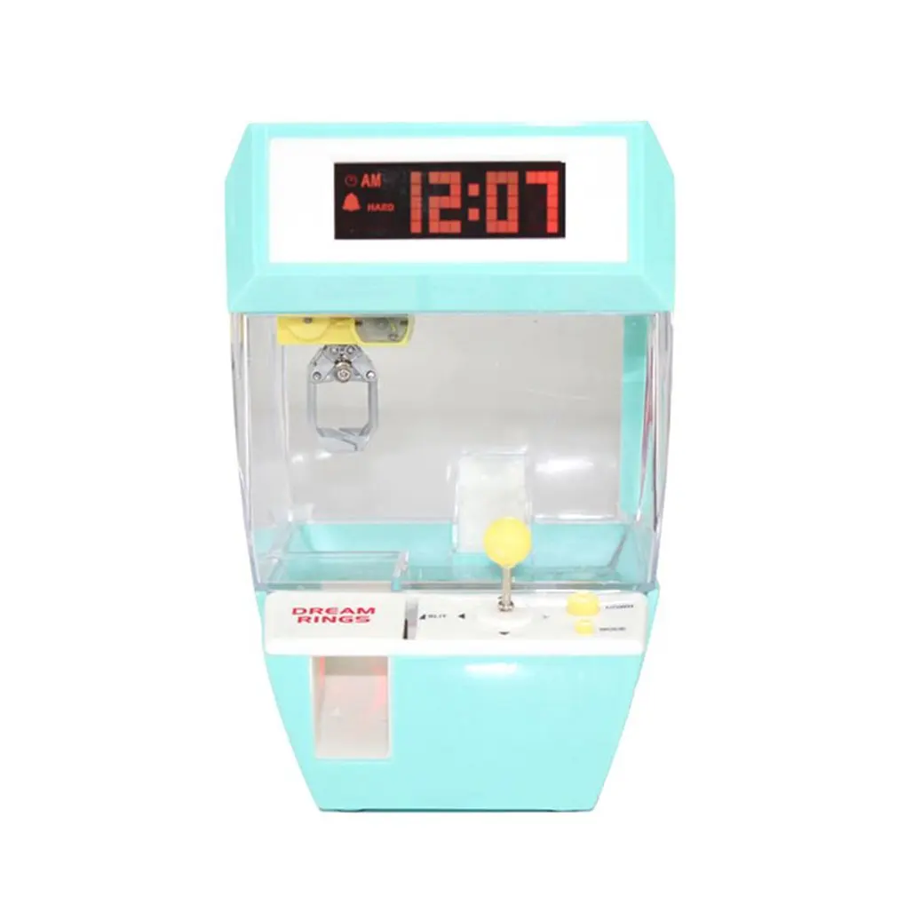 

Coin Operated Candy Grabber Doll Balls Catcher Board Game Fun Toys Mini Crane Claw Machine With Alarm Clock For Kids Ball Set