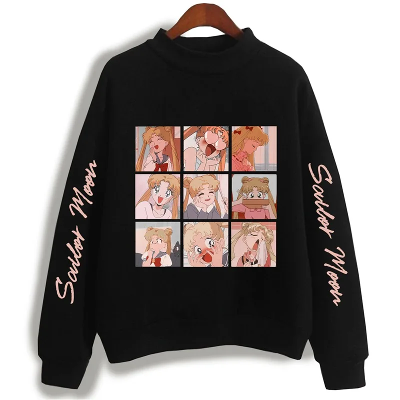 

SUNOWE Sailor Moon Japanese Anime Harajuku Sweatshirt Women Teens Cute Funny Hoodie Long Sleeve Casual Pullover Tops