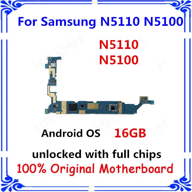 Разблокирована для Samsung note 8 0 N5110 N5100 оригинальная материнская плата 16 Гб панель с