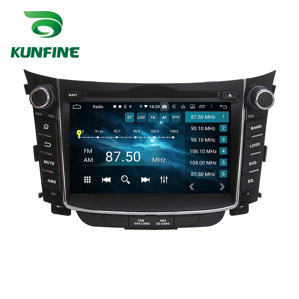 Android 9,0 Восьмиядерный 4 Гб ОЗУ 64 Гб ПЗУ автомобильный DVD gps мультимедийный плеер стерео для HYUNDAI I30 2011- радио головное устройство