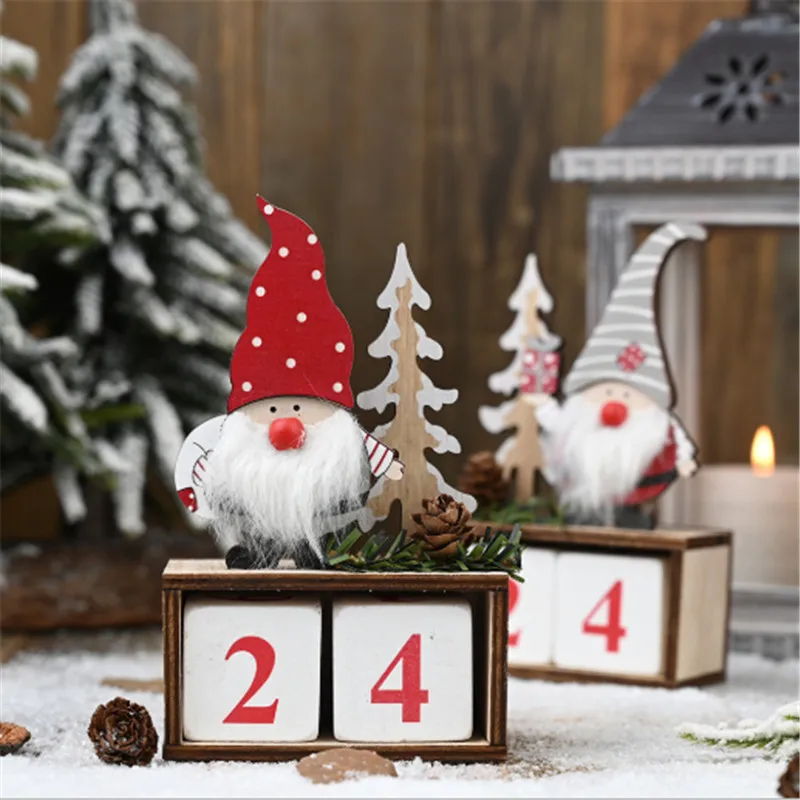 

Christmas Calendar Merry Christmas Decorations for Home Noel Xmas 2021 New Year Gifts Santa Claus Dolls Elf Deco Christmas Gifts