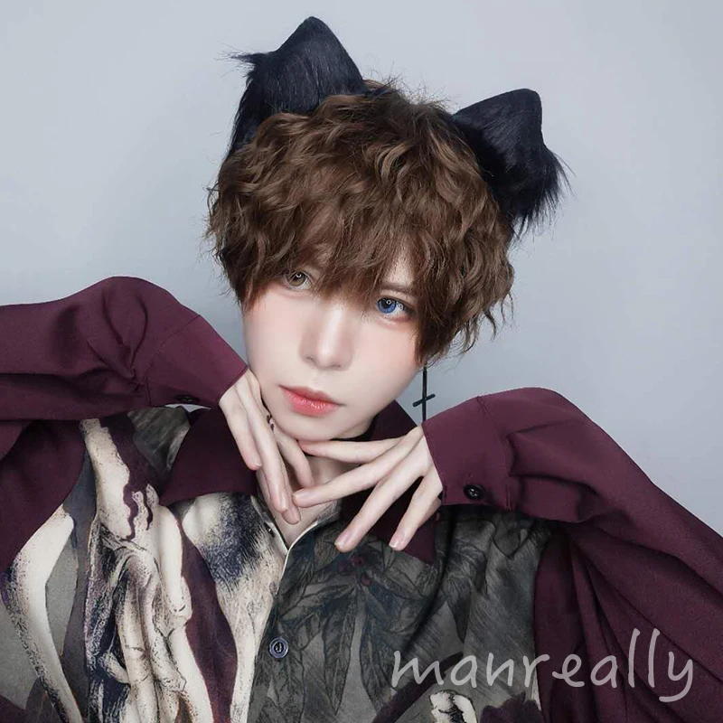 Парик Ailiade для мужчин и женщин модный синтетический короткий кудрявый костюм