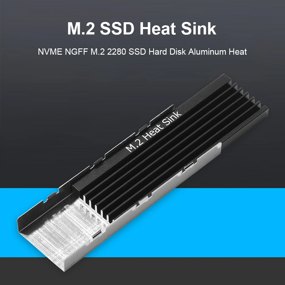 

M.2 SSD NVMe Heatsink Cooler M2 2280 SSD Solid State Hard Disk Radiator M.2 NVME NGFF Aluminum Heat Sink Cooling Thermal Pad