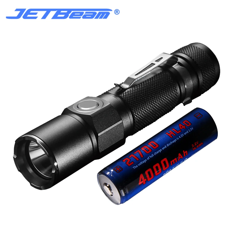Jetbeam JET KO02 светодиодный фонарик CREE XHP35 1800 Люмен тактический фонарь 21700 Батарея для