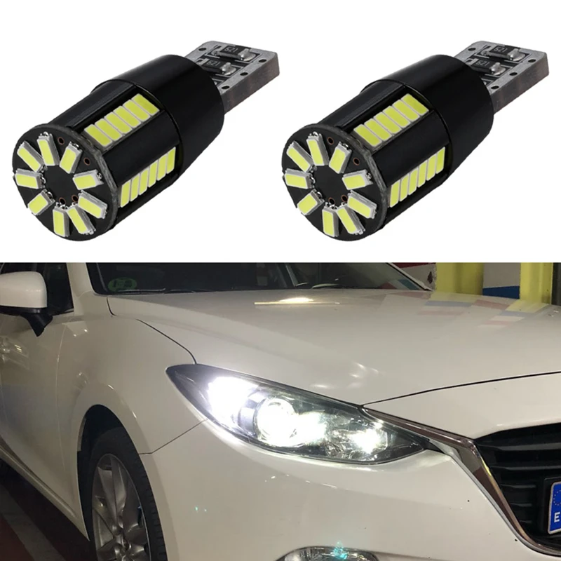 2x Белый Canbus T10 W5W светодиодный автомобильный светильник лампа для салона