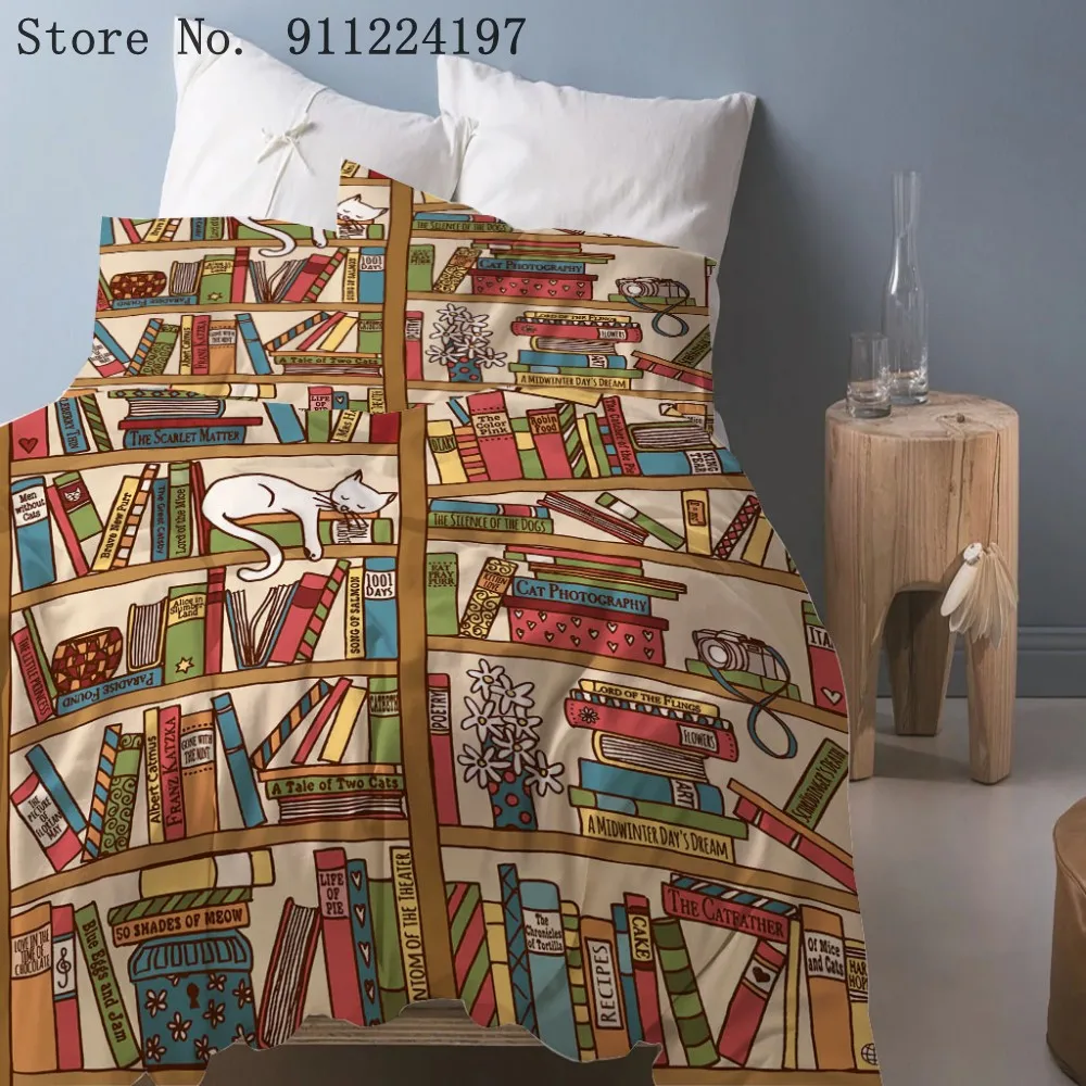 Простой комплект постельного белья книжный шкаф наборы пододеяльников детское