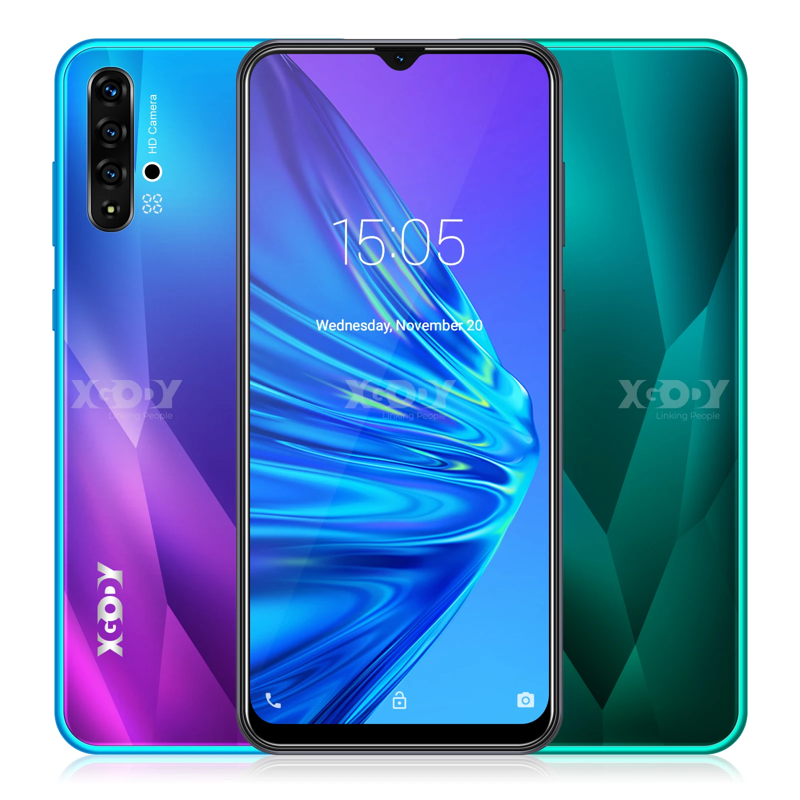 

XGODY A50 3G Smartphone Android 9.0 6.5inch 19:9 Full Screen 1GB 8GB MTK6580 Quad Core 5MP Camera 3000mAh Mobile Phone