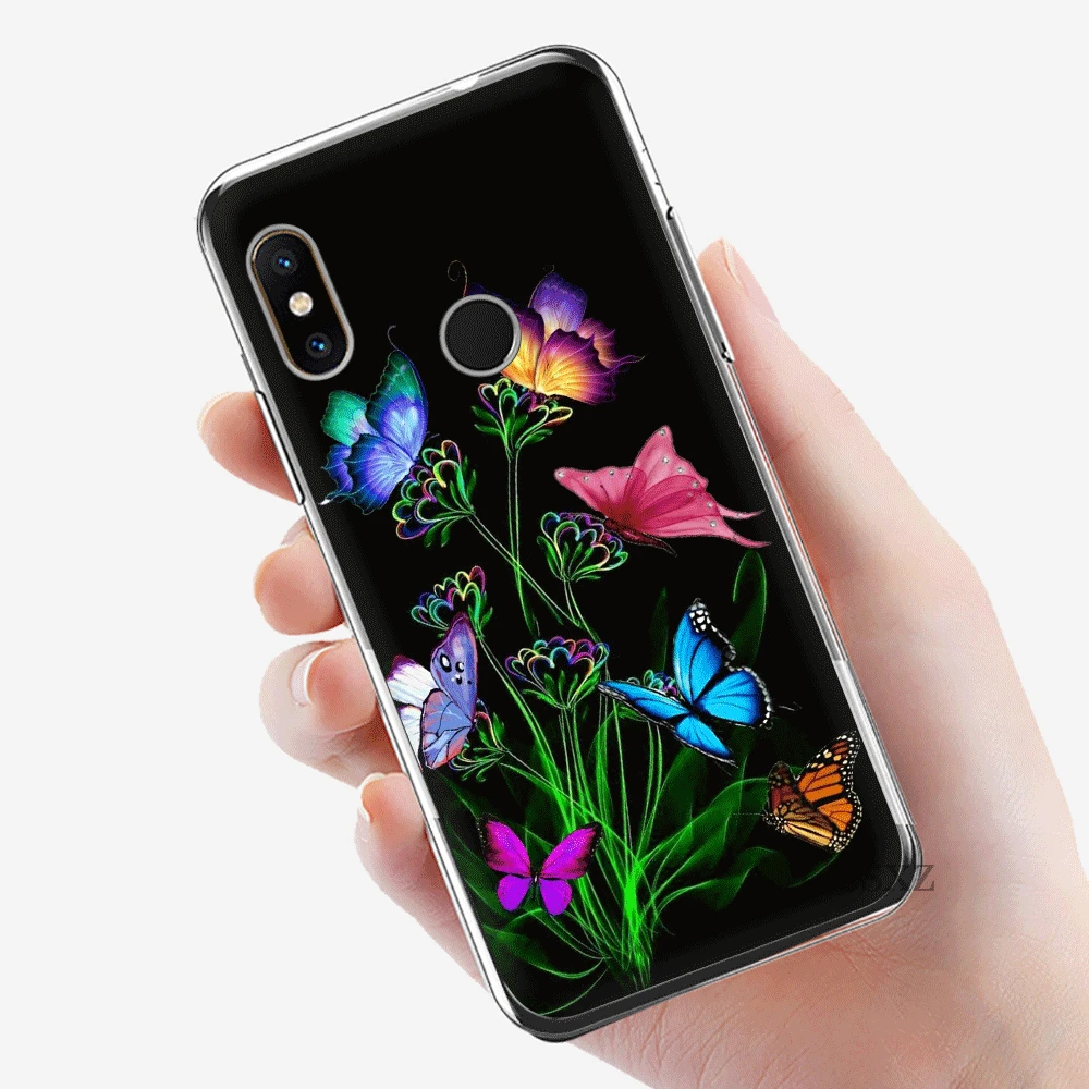 Чехол для мобильного телефона из ТПУ Xiaomi mi CC9 CC9E 9T x 2S 6 8 9 SE A1 A2 5X 6X MAX 3 A3 Pro Lite Cover Butterfly