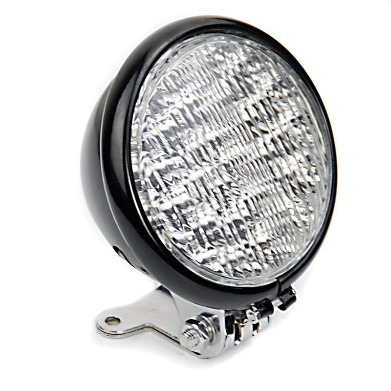 

Universal Black 5 Inch Motorcycle 30 LED Front Headlight head light lamp Bracket Set for Honda Cruiser Cafe Racer Bobber
