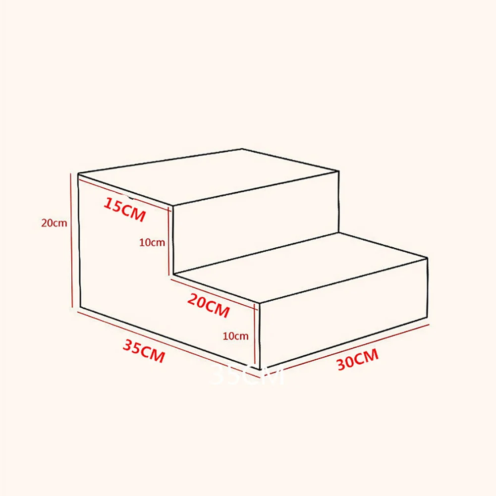

Portable 2-Step Mesh Folding Pet Dog Ramp Stairs Comfortable Puppy Animal Mat Bed House Cushion