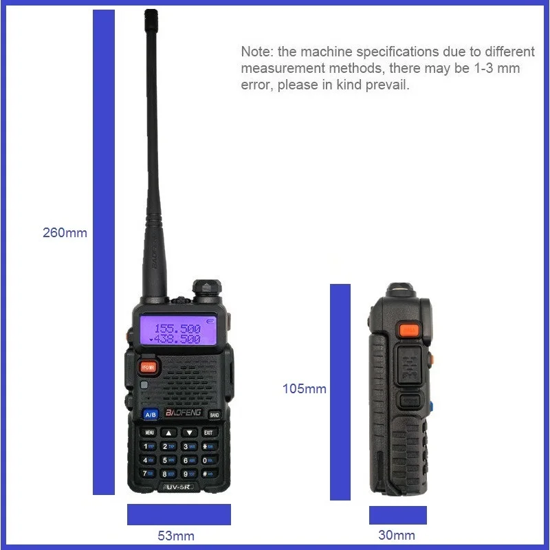 2 шт. иди и болтай Walkie Talkie 8 Вт UV 5R Портативный CB радио приемопередатчик