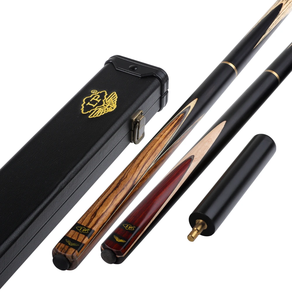 LP черный воин Snooker Cue3/4 разделенный ёмкость 10 мм наконечник Ashwood вал твердая