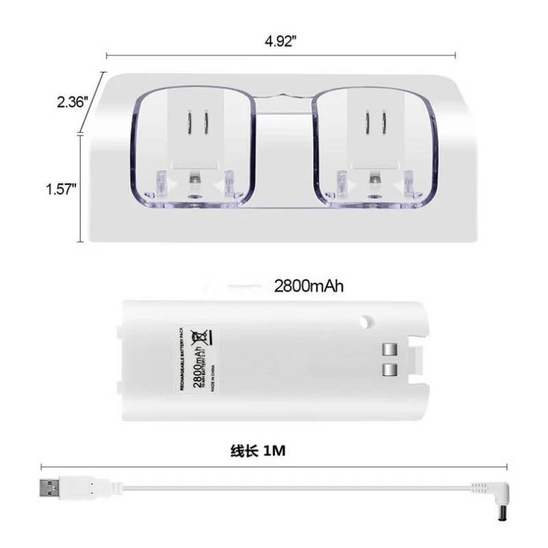 Зарядное устройство для геймпада с двумя сидениями контроллера NINTENDO консоль