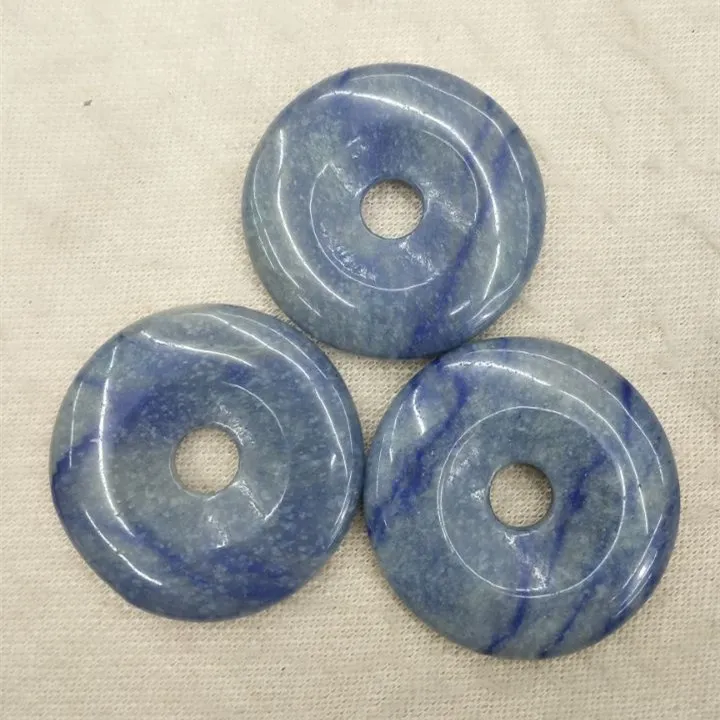 

2pcs nature blue aventurine stone pendants round shape size 50mm for women pendants making diy jewelry findings jewelry accessor