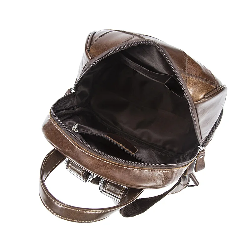 

100% Genuine Cow Leather Women's Backpack Female Retro Backpack Teenage Girl Large Capacity School Bag Lady Shoulder Bag Mochila