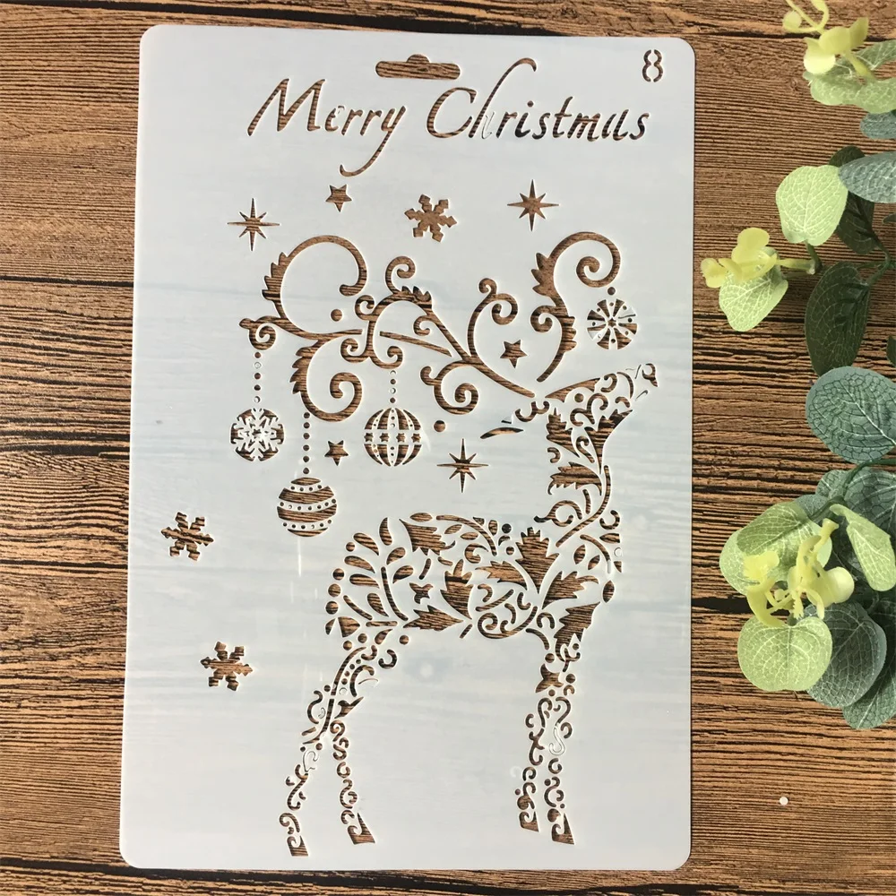 26 см Рождество искусственное ремесло сделай сам трафареты настенная живопись