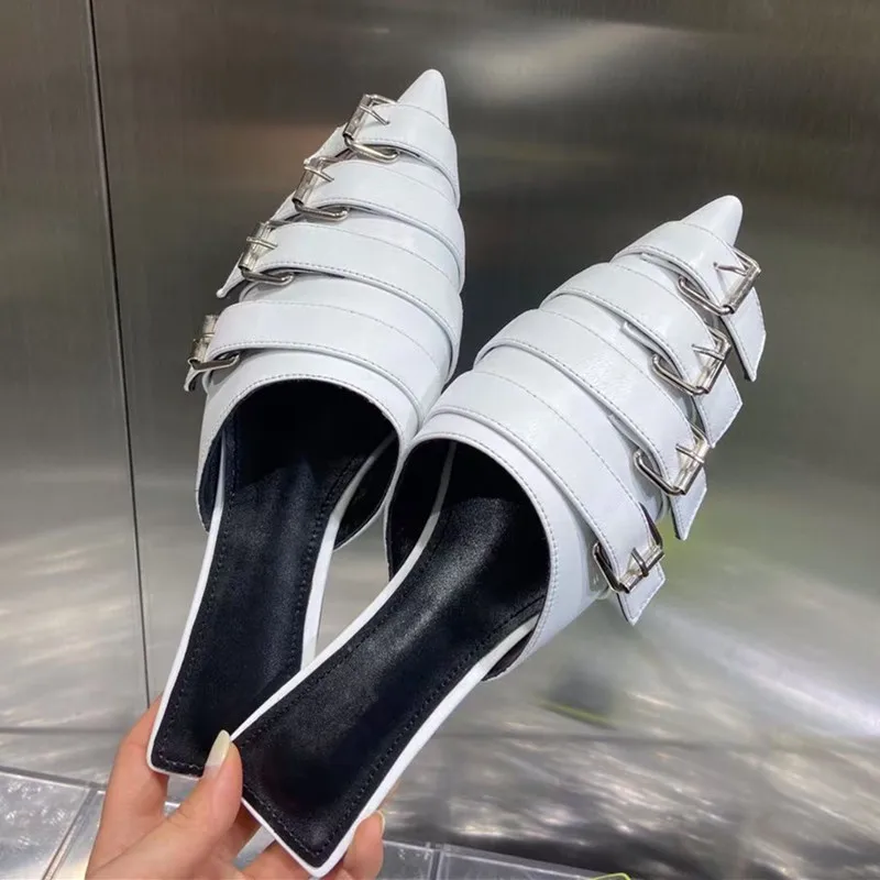 

Muller Shoes Women Spring Summer 2021 New Slippers Women Wear Net Red Lazy Shoes Flat Baotou Half Slippers Sandals and Slippers