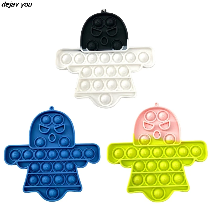 

New Halloween Ghost Puzzle Decompression Toy For Children And Adults Antistress Push Bubble Toys