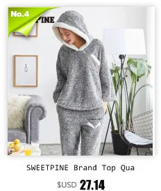 Бренд SWEETPINE, высокое качество, женские пижамные комплекты, зимние Утепленные фланелевые пижамы, комплект из 2 предметов, топы с капюшоном и теплые штаны, домашняя одежда
