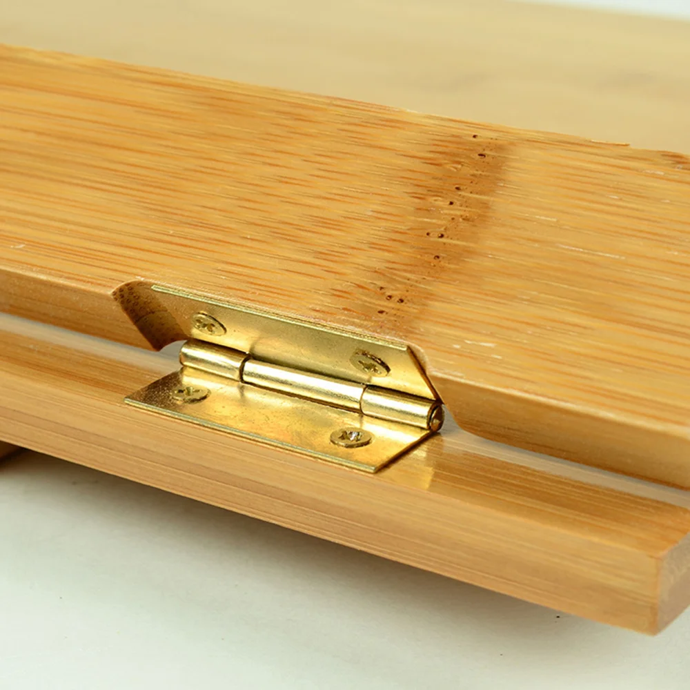 

28x20cm Bamboo Book Holder Adjustable Book Holder with Tray and Page Paper Clips Protable Bookstand Hands Free Book Stand