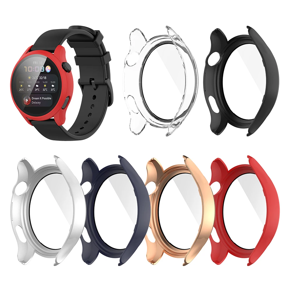 

Suitable For Huawei Watch 3 Watch Protective Case Pc+ Tempered Film Integrated Case Watch Accessory Screen Protective Cover