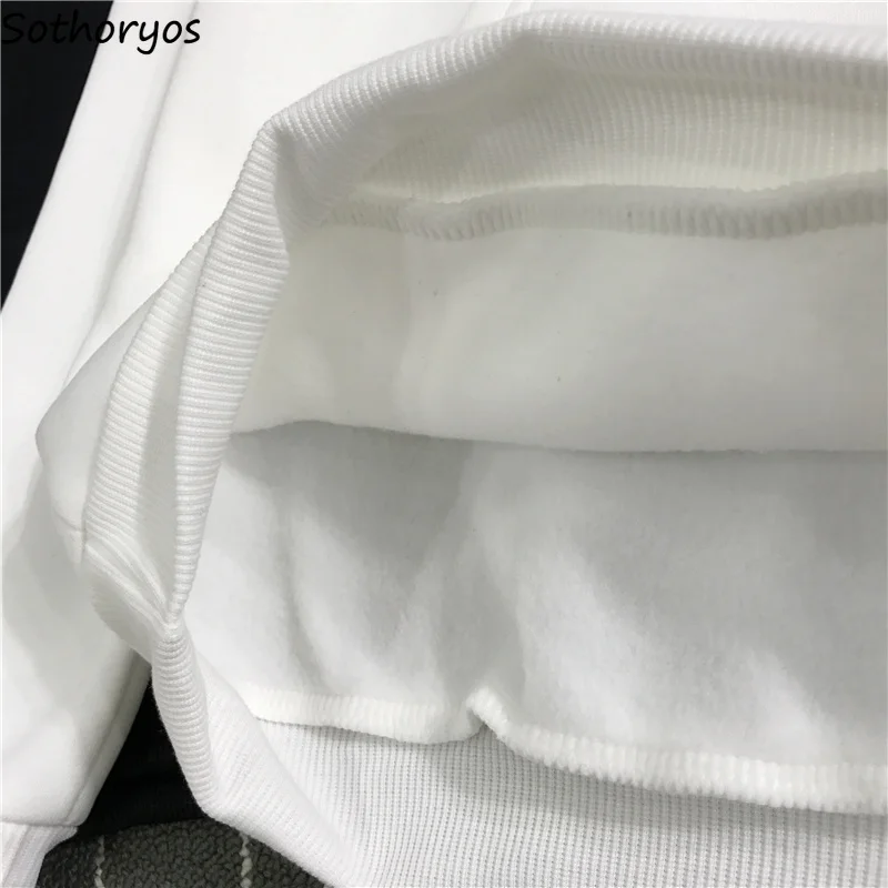 

Hoodies Women Winter Hooded Thicker Patchwork Pockets Simple All-match Korean Style Sweatshirts Womens Trendy Harajuku Pullovers