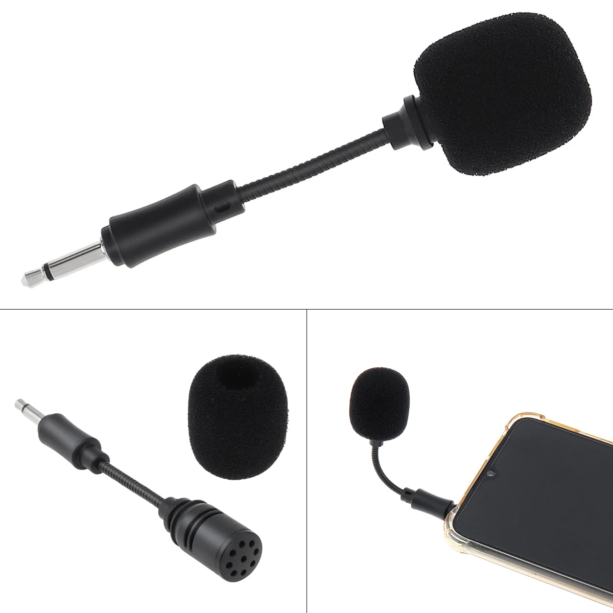 

1PC Mini 3.5mm Mic Flexible Microphone Mono Microphone Boom for Loudspeakers Karaoke / Live broadcast / Conference