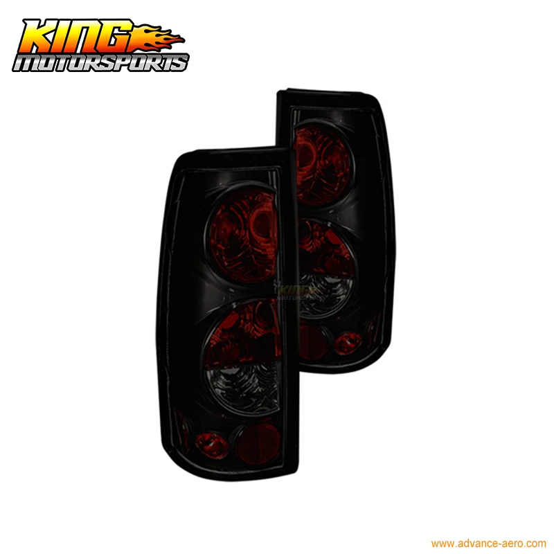 Подходит для 1999 2006 Chevrolet Silverado 99 03 GMC Sierra Altezza задние фонари черный SmokeUSA Domestic