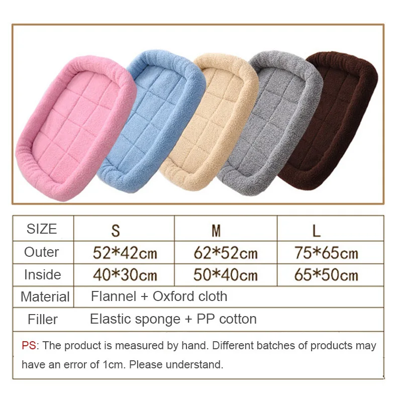 Собачья кровать теплый мягкий коврик для питомца нескользящий Прочный моющийся