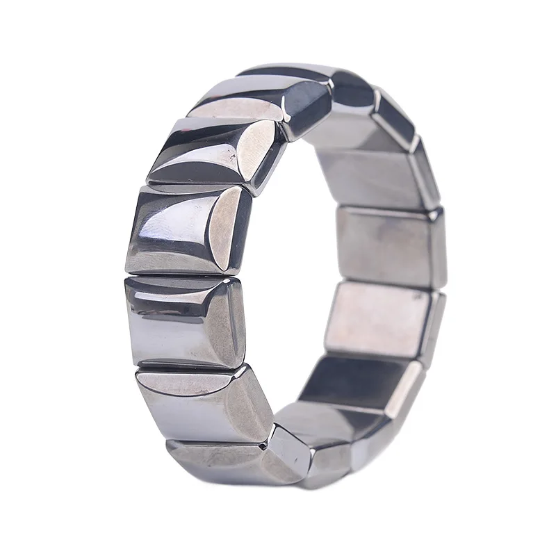 Натуральный терагерцовая волна белый браслет Круглый бисер стрейч женщина Для