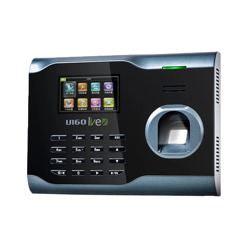 Биометрическая система распознавания отпечатков пальцев U160 Wi-Fi TCP/IP часы офисный