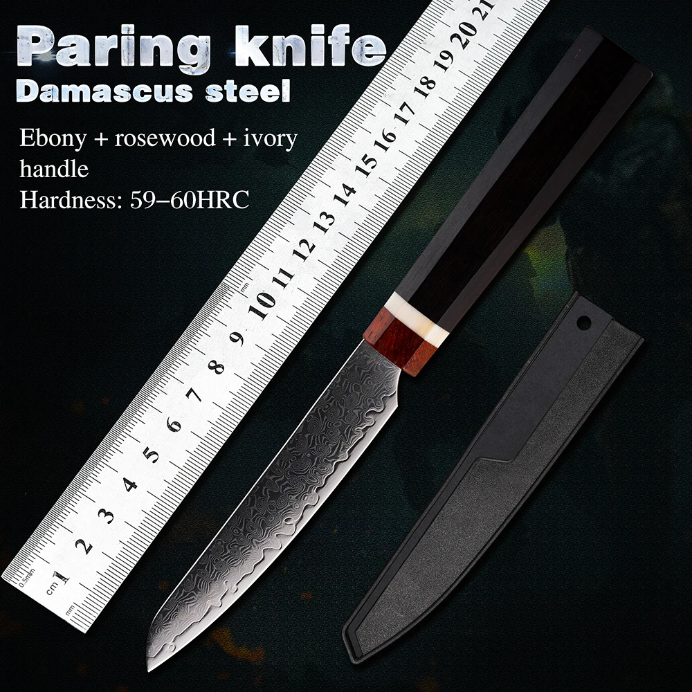 Прямой нож ножи из дамасской стали с фиксированным лезвием инструменты для