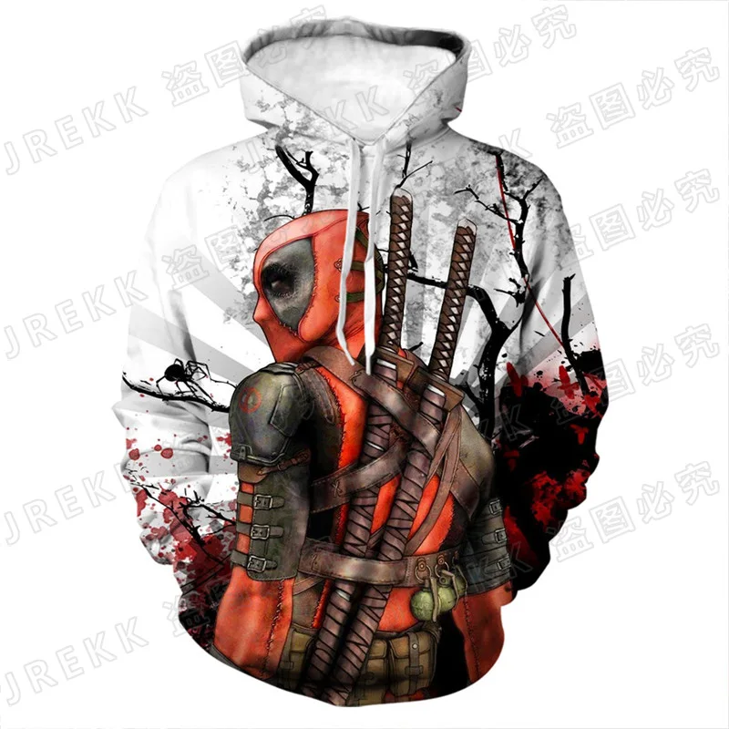 Толстовки с забавным 3D принтом Дэдпула крутой пуловер для мужчин женщин и детей
