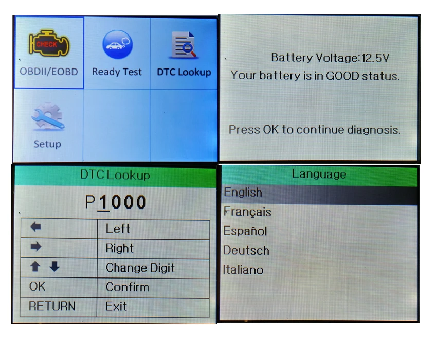 Автомобильный диагностический сканер NexLink NL101 OBD2 считыватель кодов для двигателя