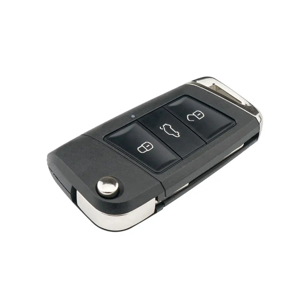 BHKEY для VW ключ оболочка 3 кнопки Автомобильный Брелок дистанционного управления с