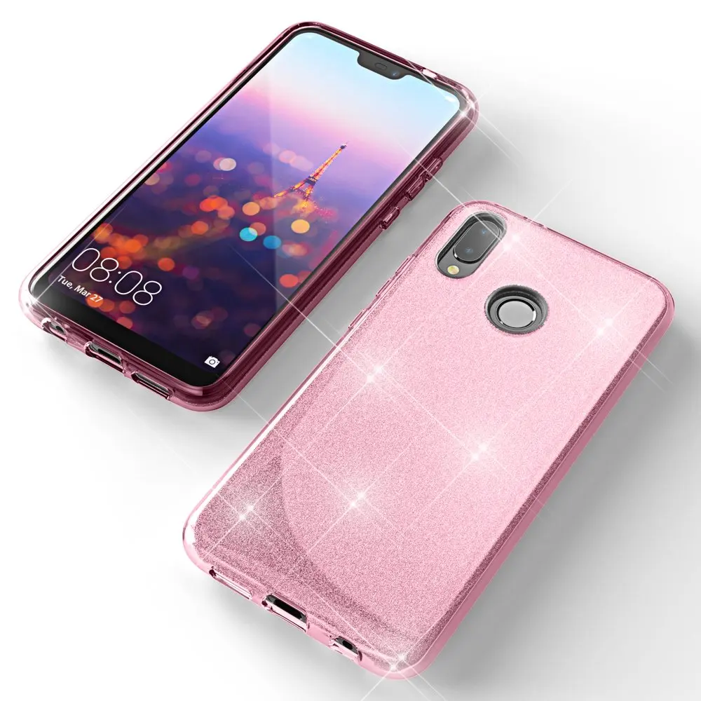 Luxury HUAWEI P20 Glitter case for Girls and women Makeup Sparkle Bling Cover P8 9 10 20 30 Lite Plus Mate Pro |