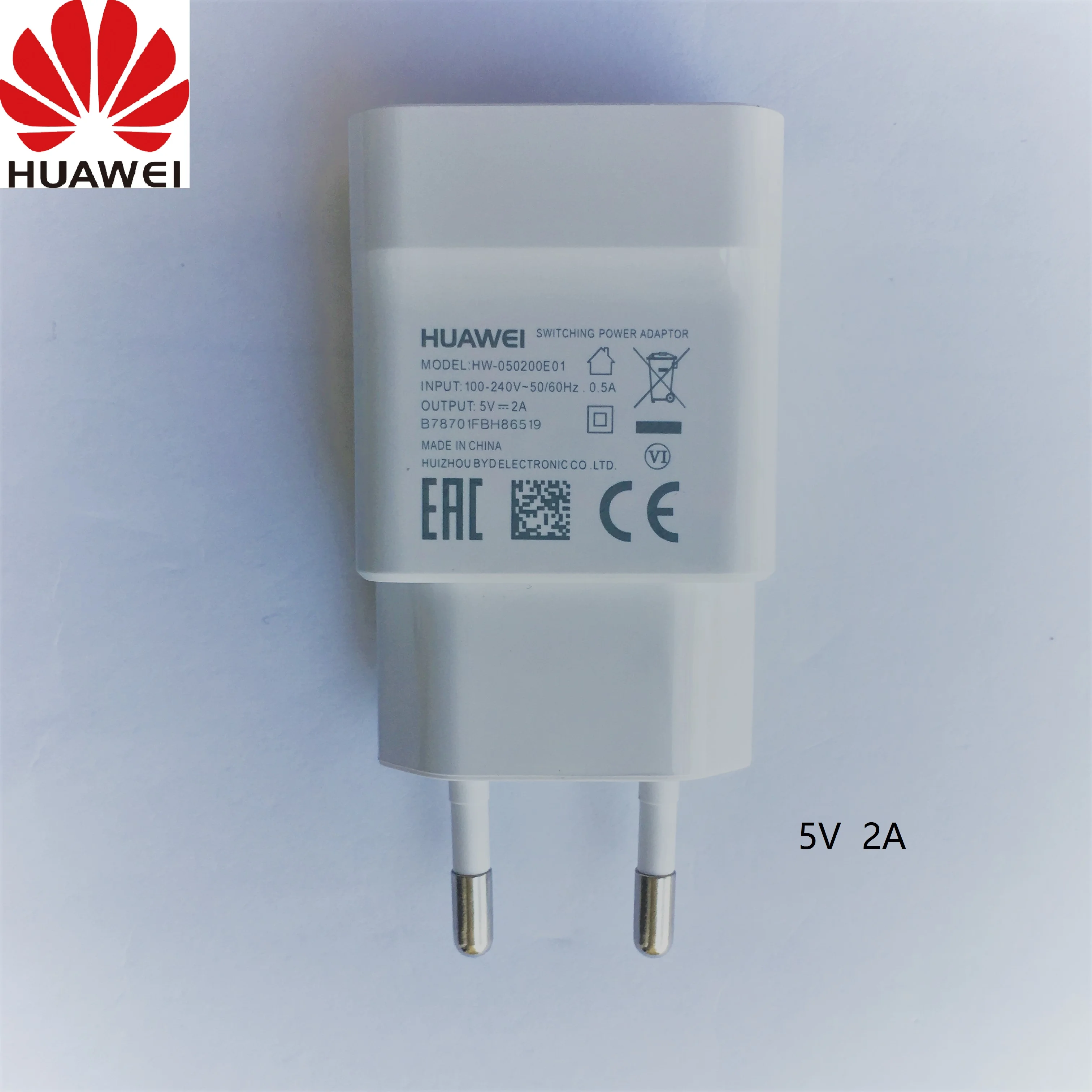 Оригинальный зарядный адаптер HUAWEI 5 В/2 А 100 см кабель Micro USB для передачи данных Mate 7