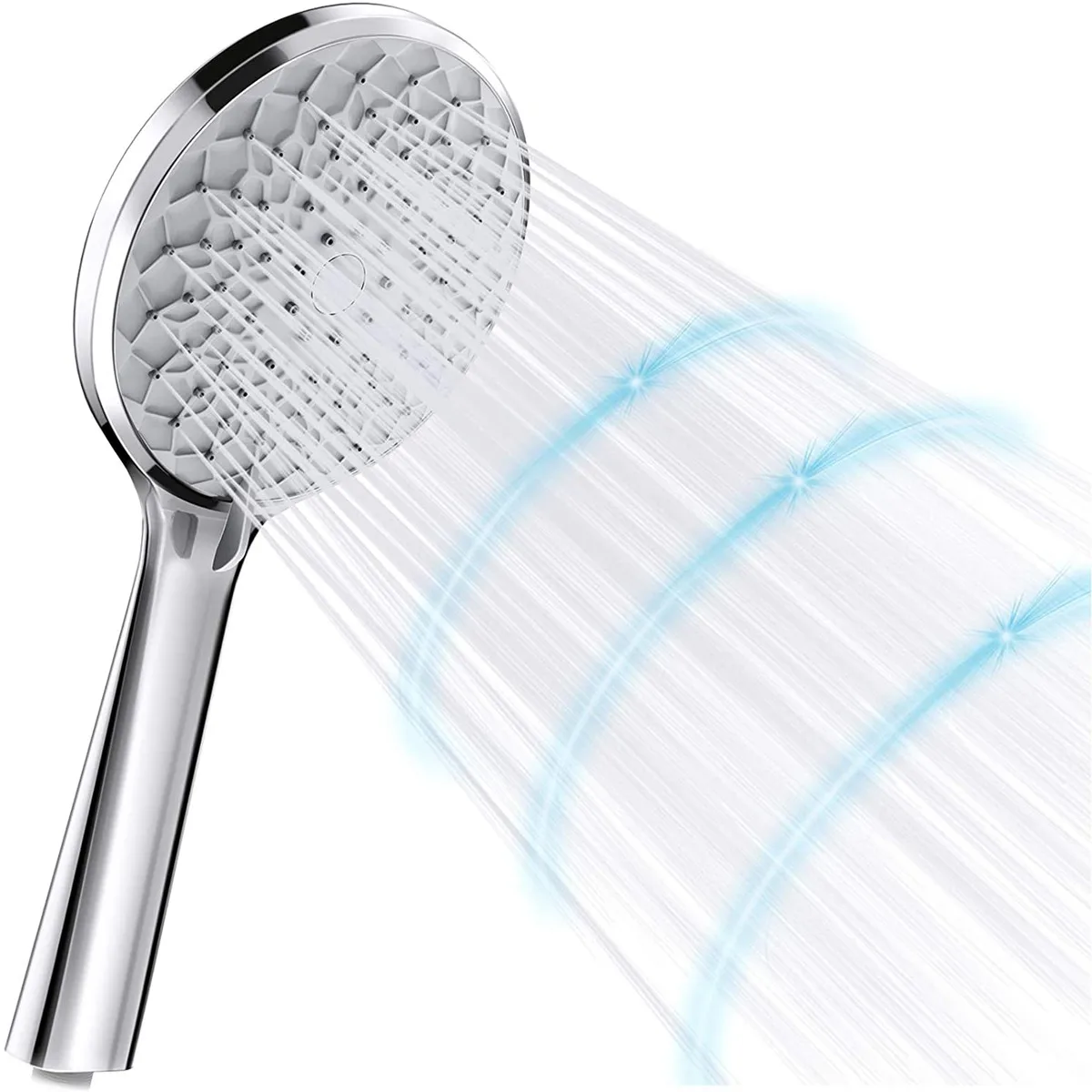 

6 Setting Shower Head Adjustable Handheld Head High Pressure Showerhead