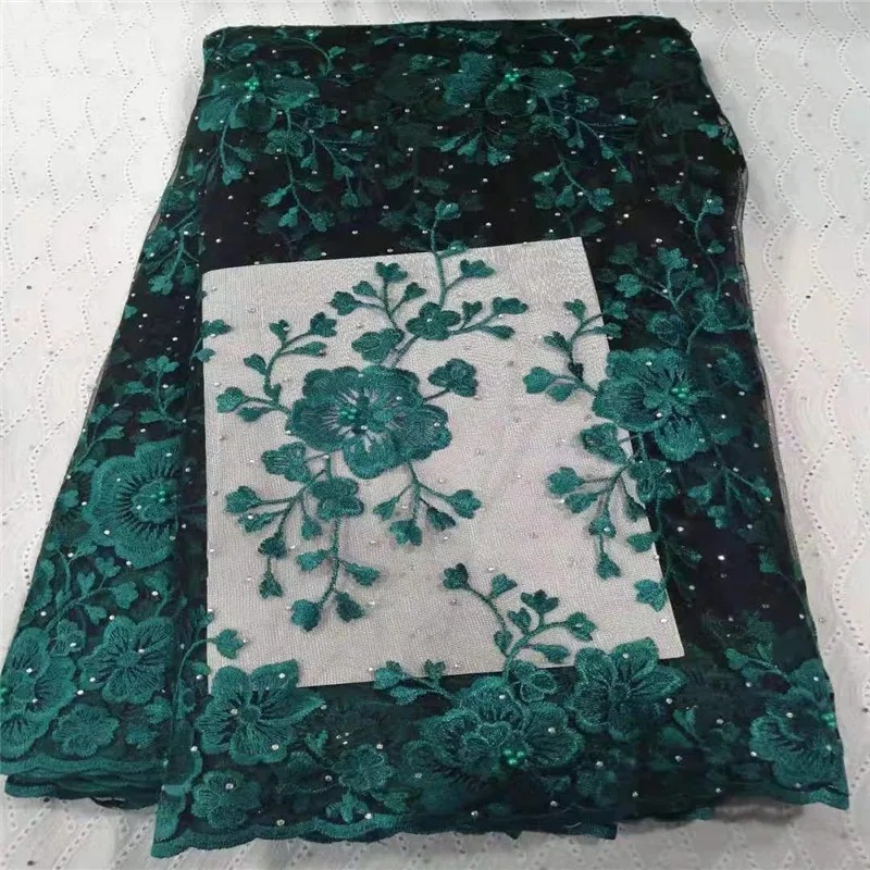 Высококачественная нигерийская кружевная ткань африканские бусины новейшая