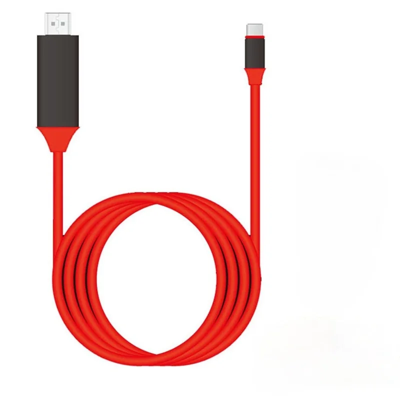 Basix type C к HDMI совместимый кабель USB 3 1 HD4K высокая скорость 2 М адаптер Кабели для MacBook