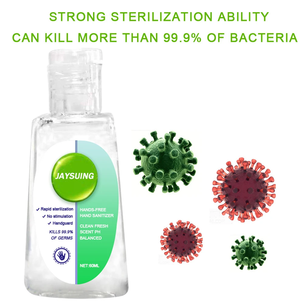 60 мл Антибактериальный увлажняющий дезинфицирующее средство для рук