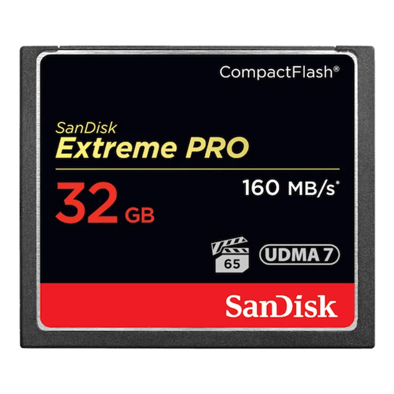 Оригинальная SanDisk Extreme PRO CompactFlash CF карта 128 Гб 64 ГБ 32 ГБ высокоскоростная Компактная флеш-карта для DSLR и HD видеокамеры - Емкость: 32GB