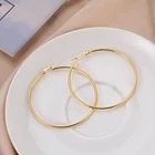 Женские круглые серьги-кольца Skyrim, модные минималистичные серьги золотистого цвета из нержавеющей стали, ювелирные изделия 2022