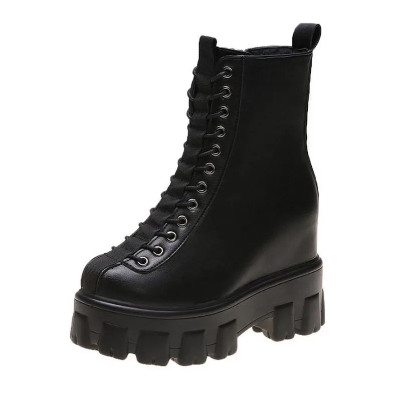 ZALAVOR/2020 пикантные женские мотоциклетные ботинки в стиле панк Зимние ботильоны на