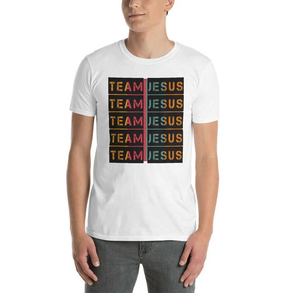 

Retro Vintage Style Team Jesus Christian T-Shirt Popular Tee Shirt