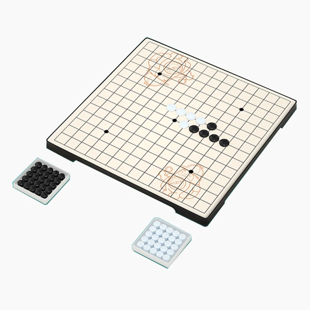 

Magnetic Go Chess Set Children Folding Chess Board Table Game Acrylic Black White Chess Pieces Travel Puzzle Desktop Games Toys