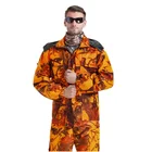 Униформа Мультикам бионический Камуфляжный Тактический костюм оранжевый тонкий Камуфляжный снайперский костюм охотничья водонепроницаемая одежда L  4XL AF121