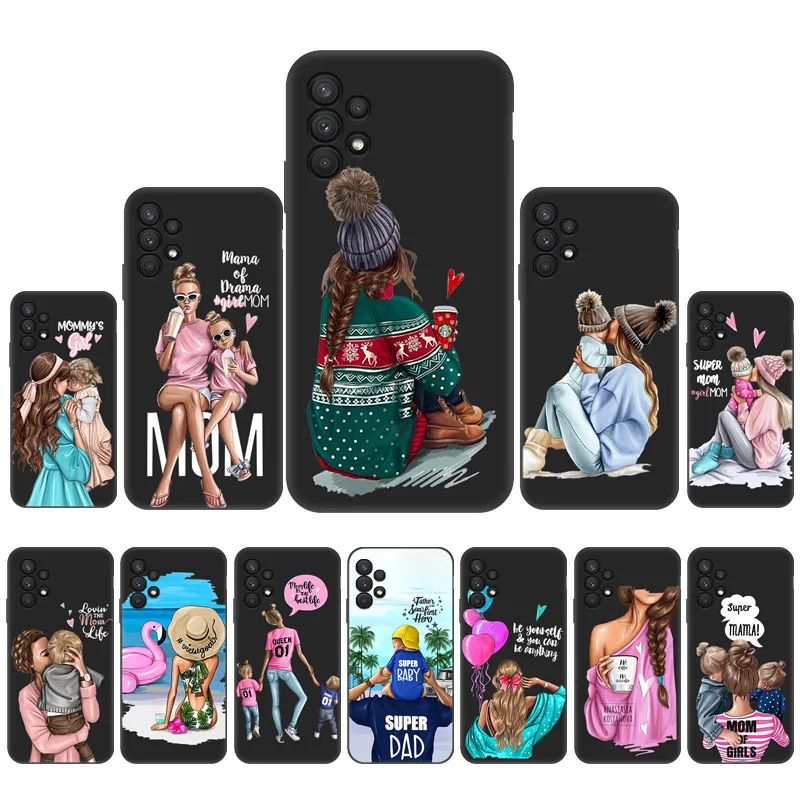 

Super Mom Woman Baby Case For Samsung A32 A52 A72 4G 5G A51 A71 A41 A40 A50 A70 A81 A3 A5 A7 2017 A9 2018 Covers Phone Sillicone