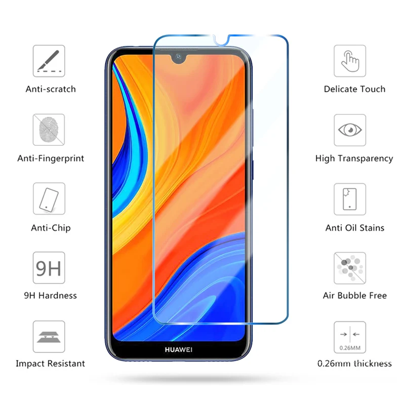 1/2/3 шт. Защитное стекло для Huawei Y8P Y7P Y6P Y5P Защитная пленка экрана Enjoy Z 20 Pro Y9S Y8S Y6S 2019 HD